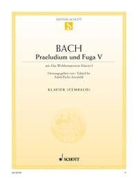 Johann Sebastian Bach: Praeludium V und Fuga V D-Dur D-Dur (Piano) afbeelding 2