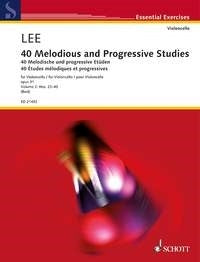 Sebastian Lee: 40 Melodische und progressive Etüden op. 31 Band 2 (Cello)