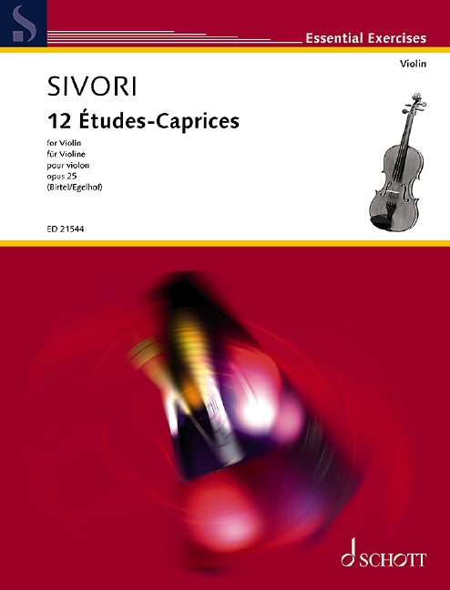 Sivori: 12 Études-Caprices op. 25 (Viool)