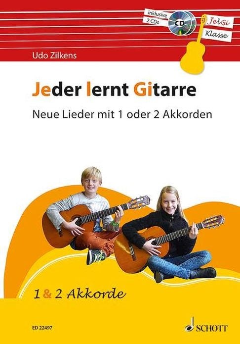 Zilkens: Jeder lernt Gitarre - Neue Lieder mit 1 oder 2 Akkorden (Gitaar)