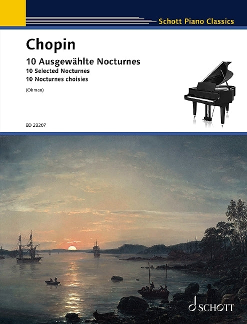 Frédéric Chopin: 10 ausgewählte Nocturnes (Piano)