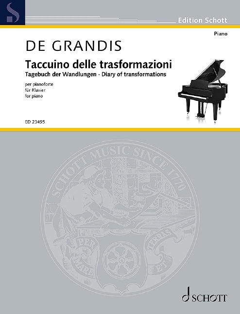 Renato de Grandis: Tagebuch der Wandlungen, in Form einer Chaconne (Piano)