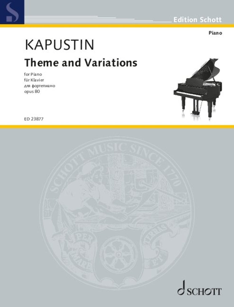 Nikolai Kapustin: Theme and Variations op. 80 (Piano)