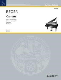 Max Reger: Canons durch alle Dur- und Moll-Tonarten Heft 1 (Piano)