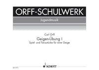 Orff: Geigen-Übung Heft 1 (Viool)