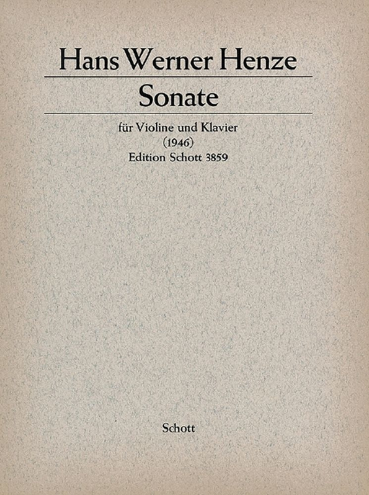 Henze: Sonate (Viool, Piano)