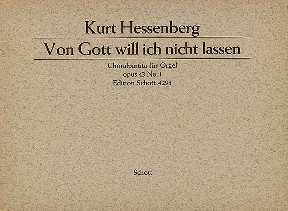 Hessenberg: Zwei Choralpartiten für Orgel op. 43 (Orgel) afbeelding 2