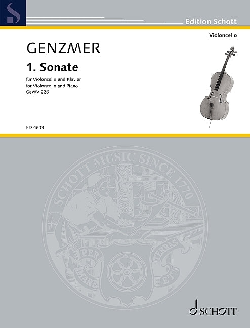 Harald Genzmer: 1. Sonate (Cello, Piano)