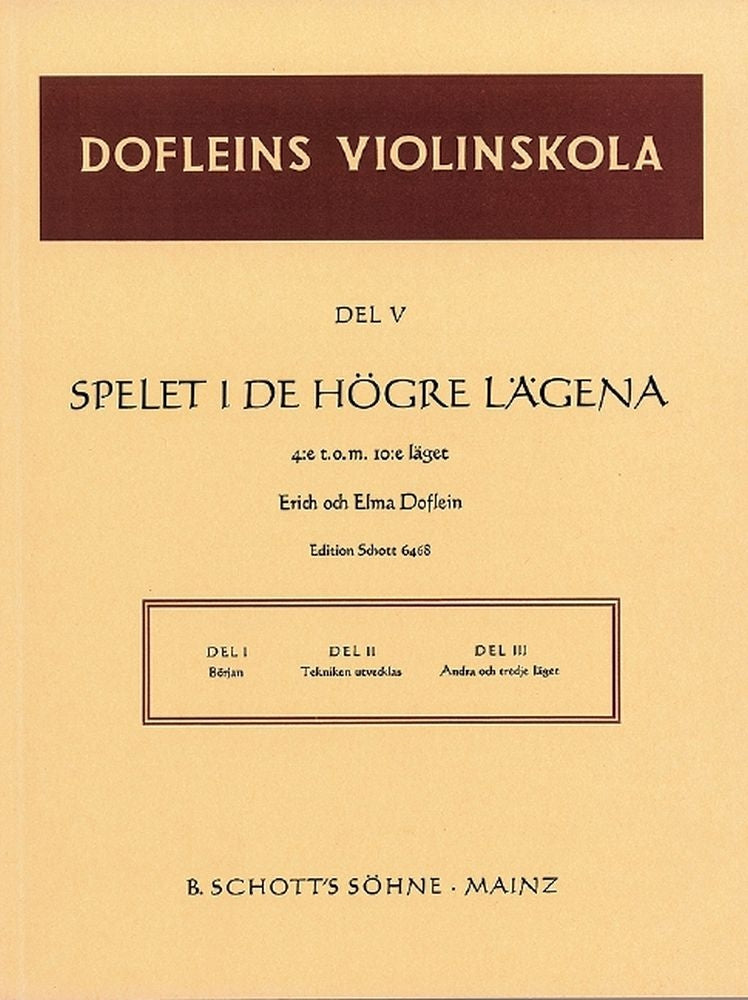 Doflein: Dofleins Violinskola Band 5 (Viool)