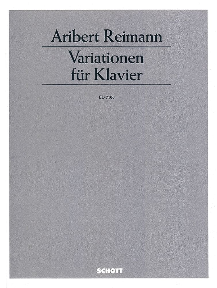 Aribert Reimann: Variationen (Piano)
