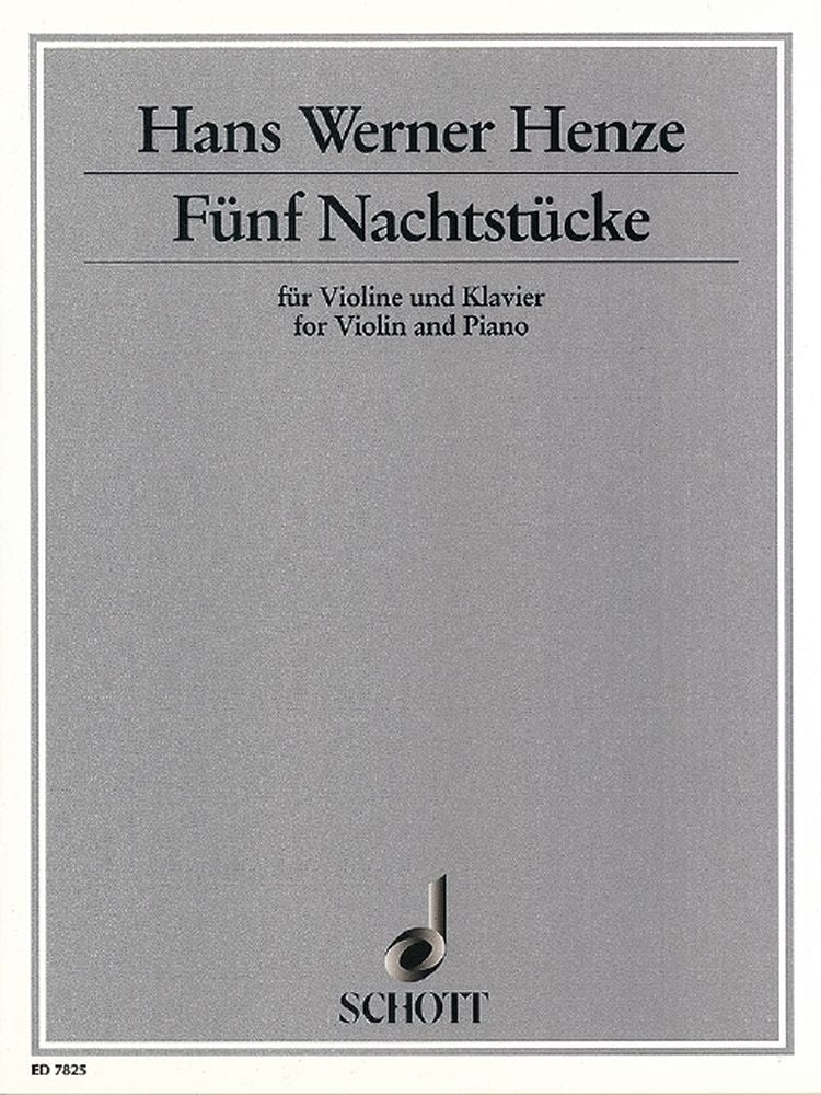 Henze: Fünf Nachtstücke (Viool, Piano)