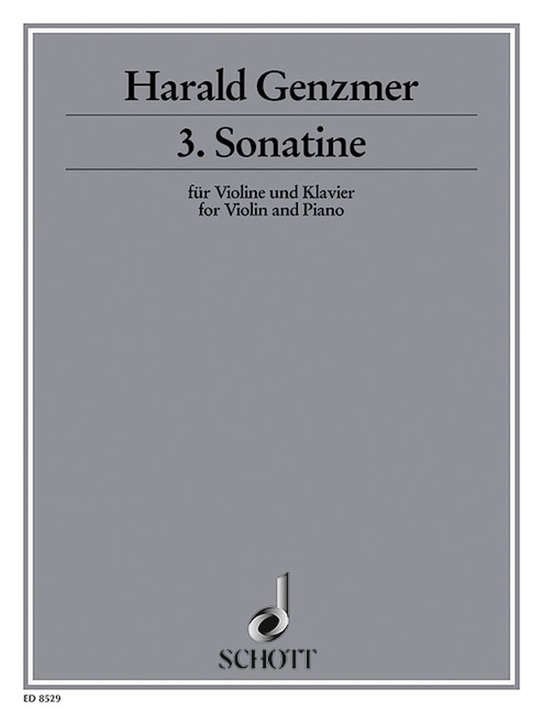 Genzmer: 3. Sonatine (Viool, Piano)