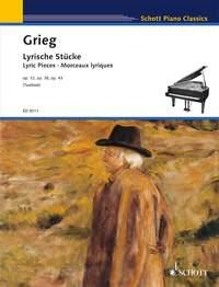 Edvard Grieg: Lyrische Stücke op. 12, 38, 43 (Piano)