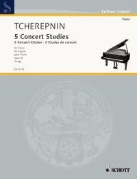 Alexander Tcherepnin: 5 Konzert-Etüden op. 52 (Piano)