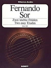 Sor: Zwei leichte Etüden aus op. 31 und op. 35 (Gitaar)