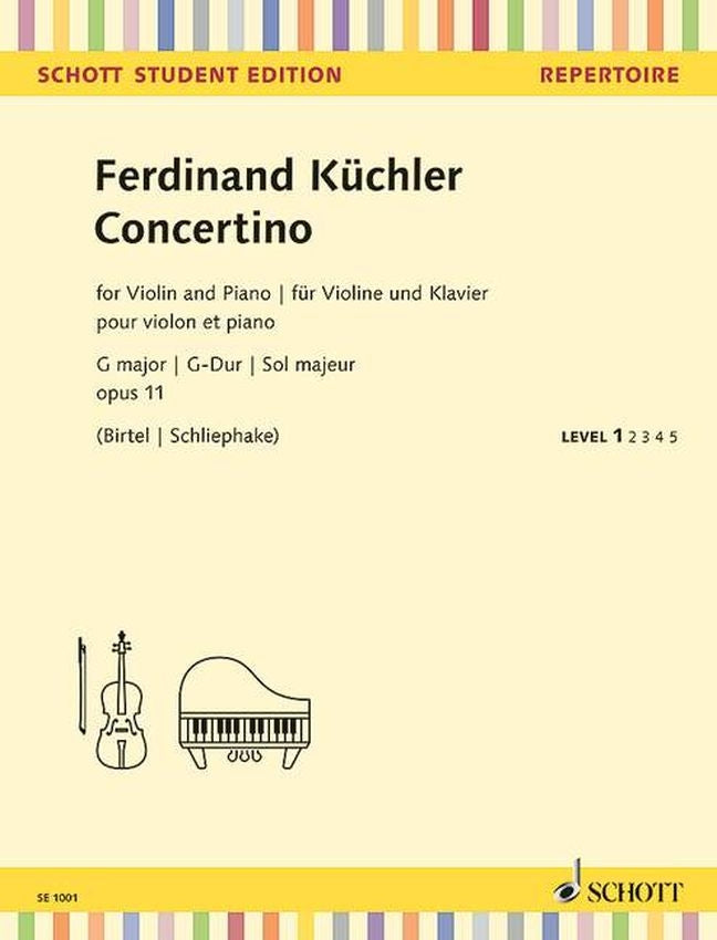 Küchler: Concertino G-Dur G-Dur op. 11 (Viool, Piano)