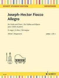 Fiocco: Allegro G-Dur G-Dur (Viool, Piano)