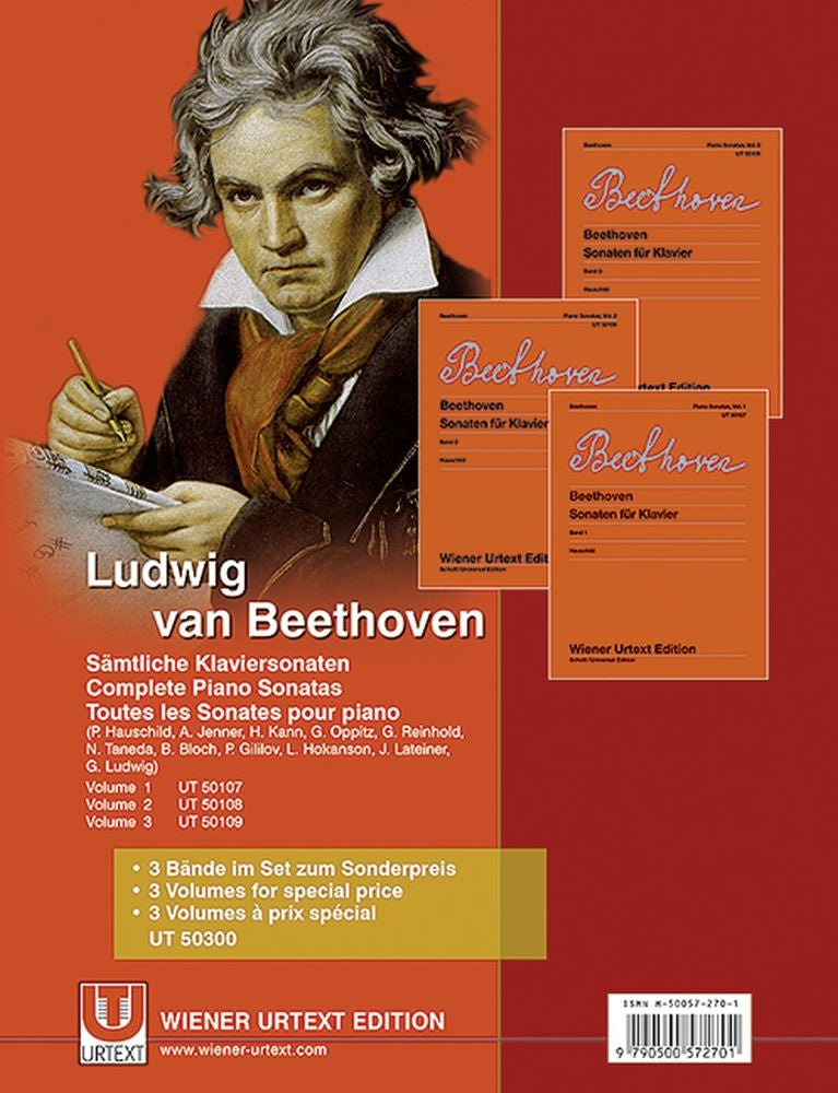 Beethoven: Sämtliche Klaviersonaten op. 2 - op. 111 Bände 1-3
