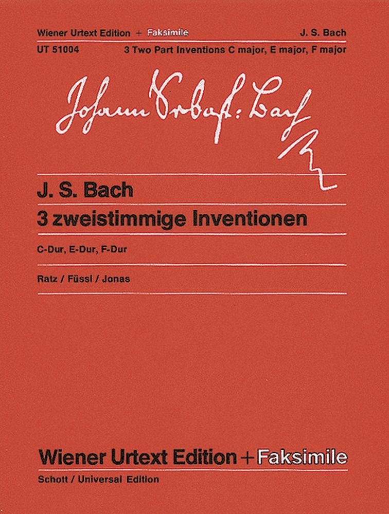 Bach: Inventionen 3St. (Piano)