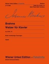 Brahms: Walzer Opus 39 Nr. 15