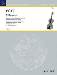 Pütz: 5 Poems (Viool, Piano)