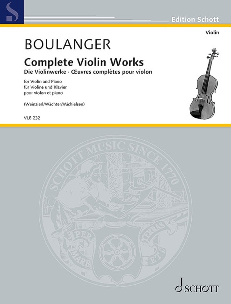 Boulanger: Die Violinwerke (Viool, Piano)