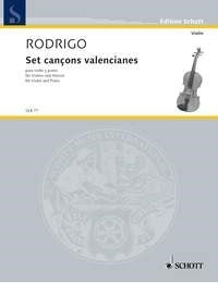 Rodrigo: Set cançons valencianes (Viool, Piano)