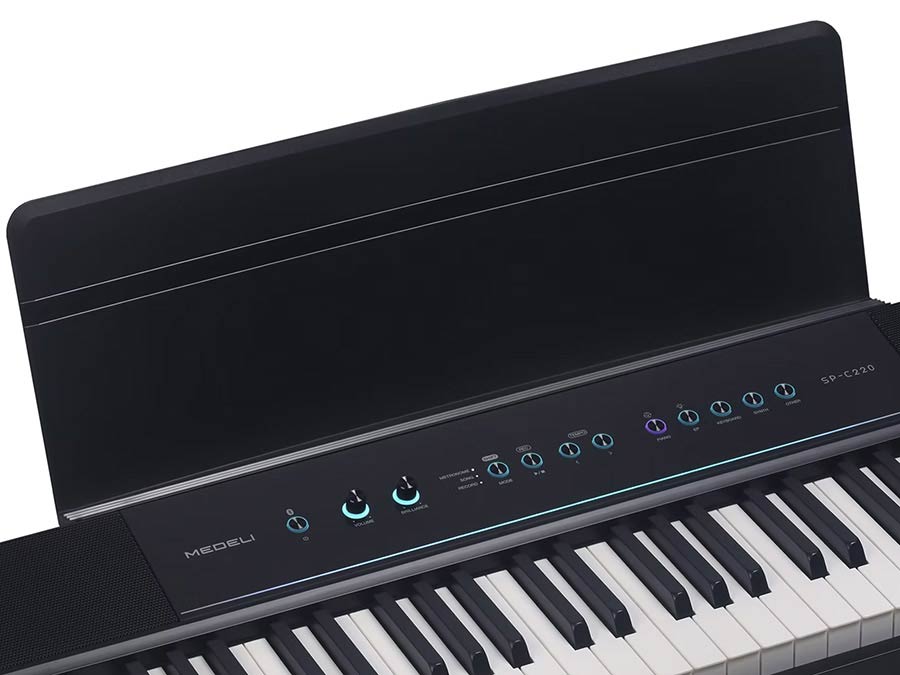 Medeli - SP-C220 - digital compact stage piano, 88 keys 3-sensor hammer action, biamped 2 x 13W + 2 x 7W