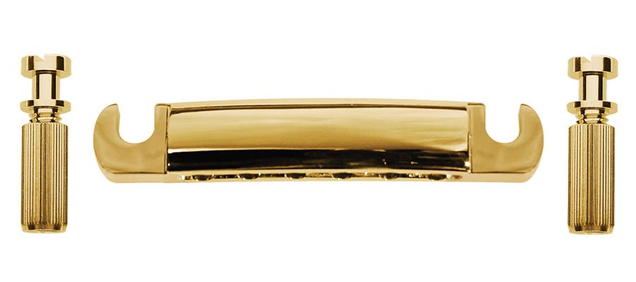 Boston T-70-G LP-model gitaarstaartstuk met studs en ankers goud