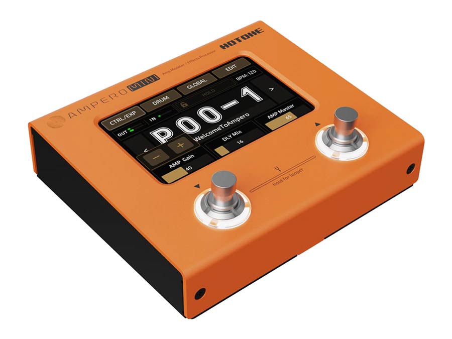 Hotone MP-50OR Ampero Mini ampmodeler en multieffectprocessor oranje