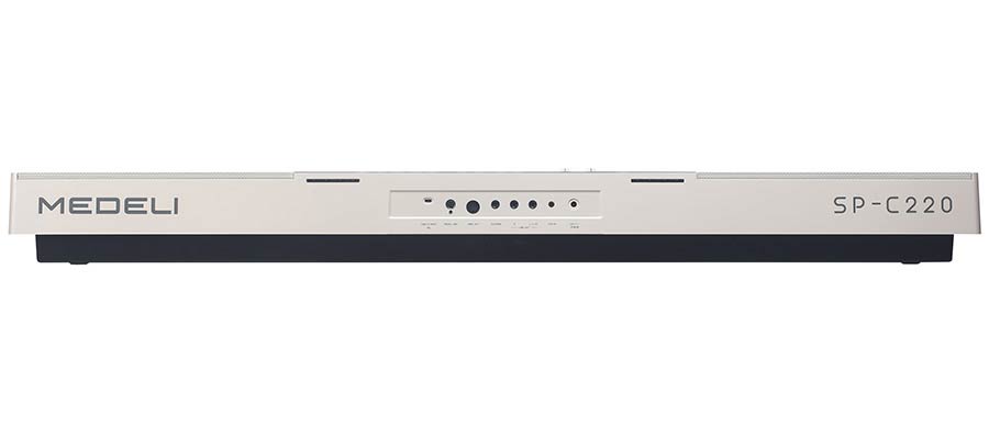 Medeli - SP-C220/WH - digital compact stage piano, 88 keys 3-sensor hammer action, biamped 2 x 13W + 2 x 7W, white