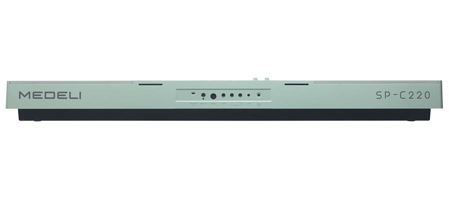 Medeli - SP-C220/GN - digital compact stage piano, 88 keys 3-sensor hammer action, biamped 2 x 13W + 2 x 7W, green