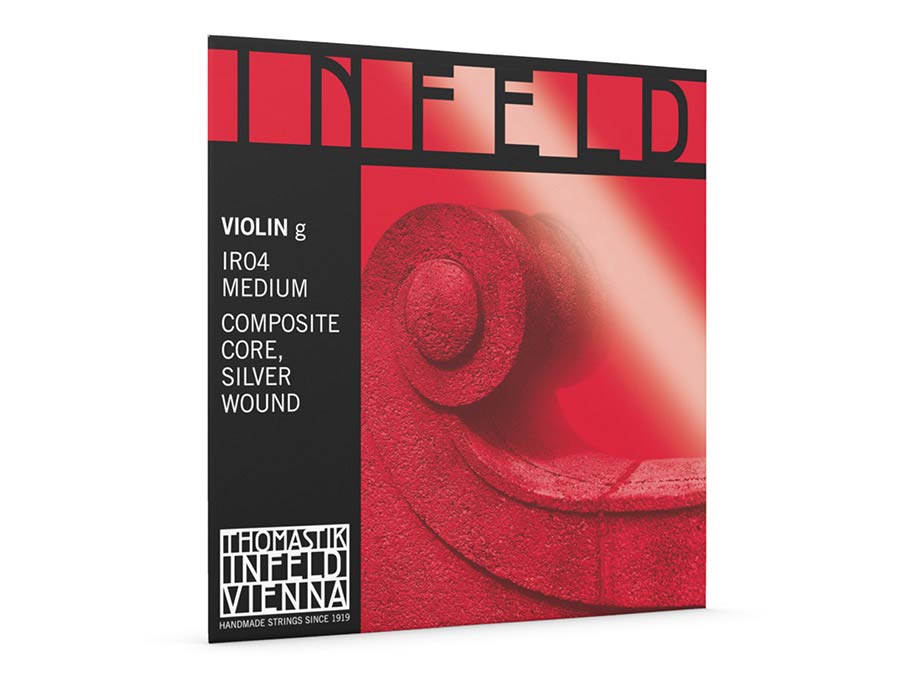 Thomastik-Infeld TH-IR-04 vioolsnaar G-4 4/4, rood, zilversteel wikkeling