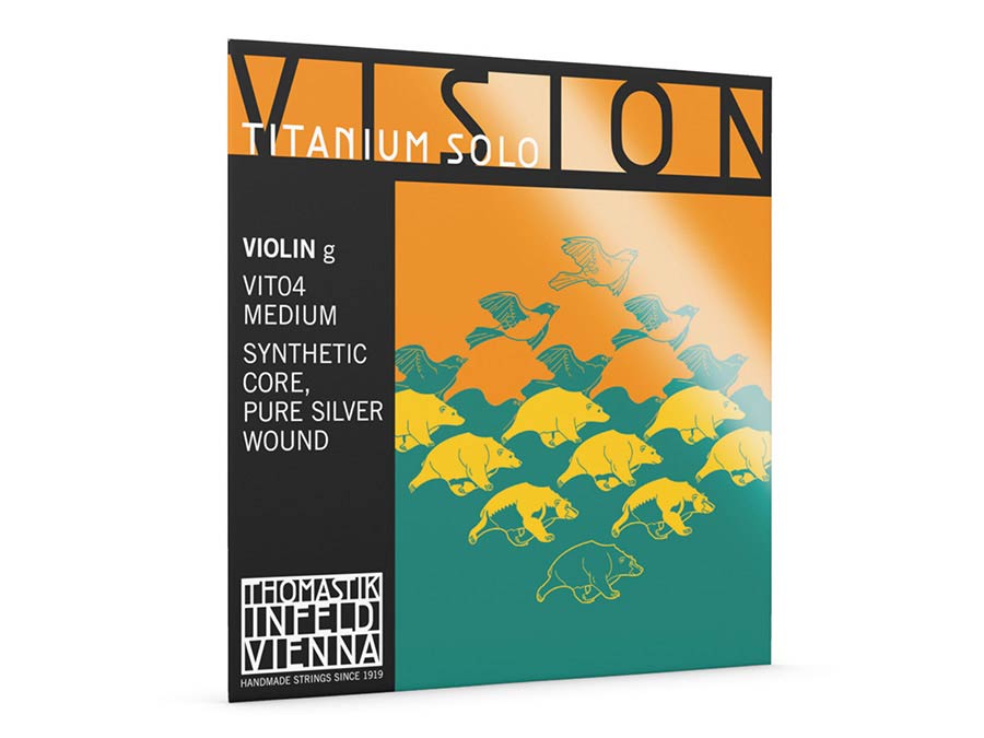 Thomastik-Infeld VIT-04 vioolsnaar G-4 4/4, synthetische kern, puur zilversteel