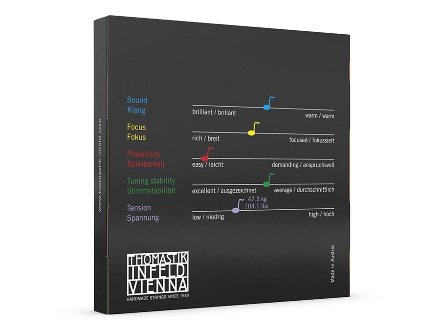 Thomastik-Infeld TH-147 snarenset voor cello 4/4, medium, bestaande uit TH-142, TH-143, TH-144 en TH-145 afbeelding 2