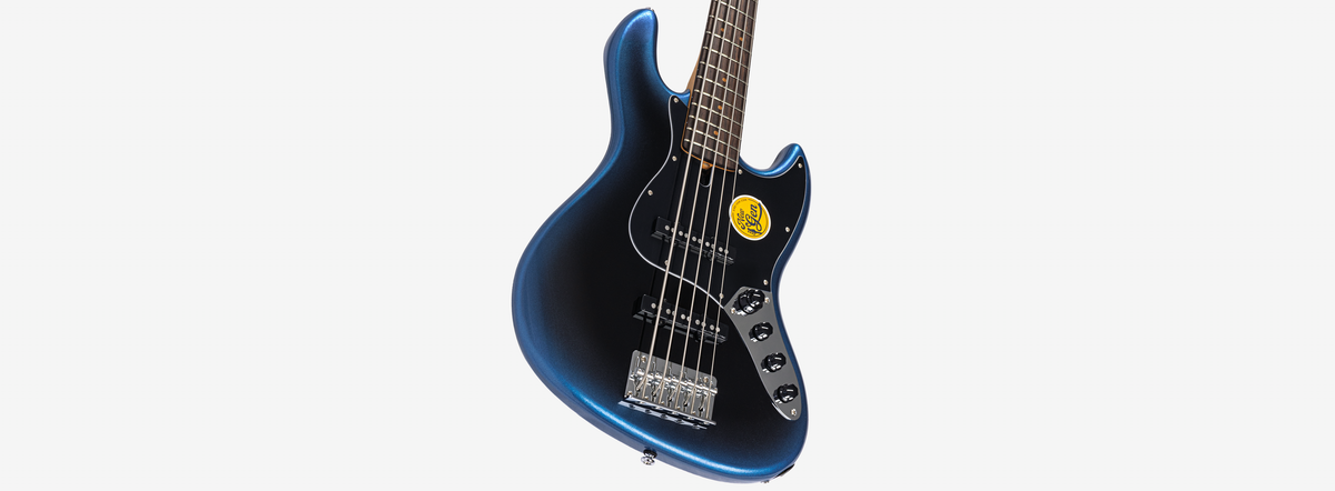 Sire V3N 5 Marcus Miller New Gen 5-snarige actieve basgitaar midnight blue burst
