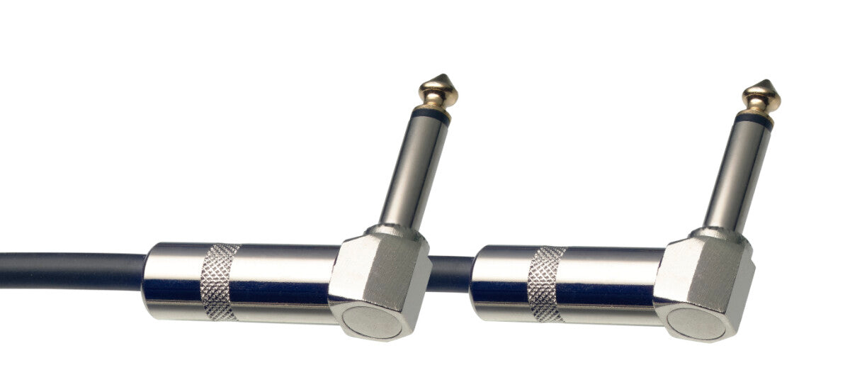 Stagg SPC090L DL mono patchkabel, jack/jack (m/m, haaks model, metaal), 90 cm