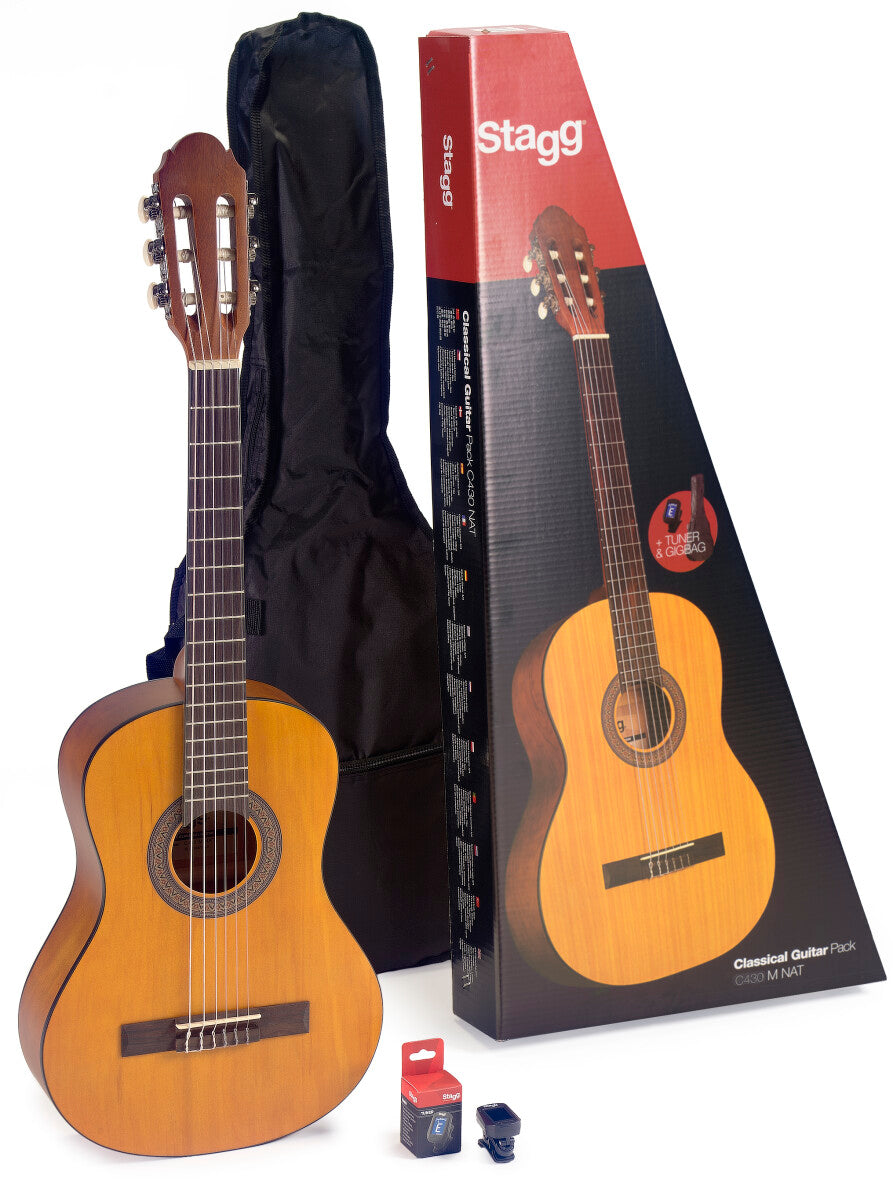 Stagg C430 M NAT PACK klassieke gitaar 3/4-formaat naturel