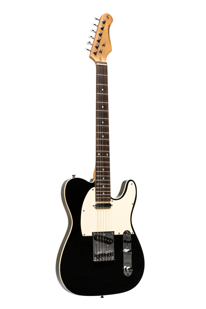 Stagg SET-STD BLK T-style elektrische gitaar Zwart