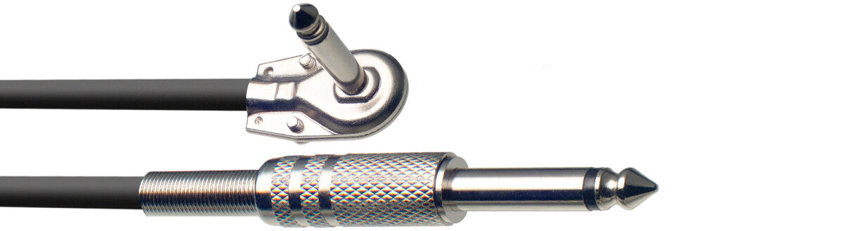 Stagg SGC6PL instrumentkabel jack/jack (m/m, recht/haaks), 6 m, S-serie