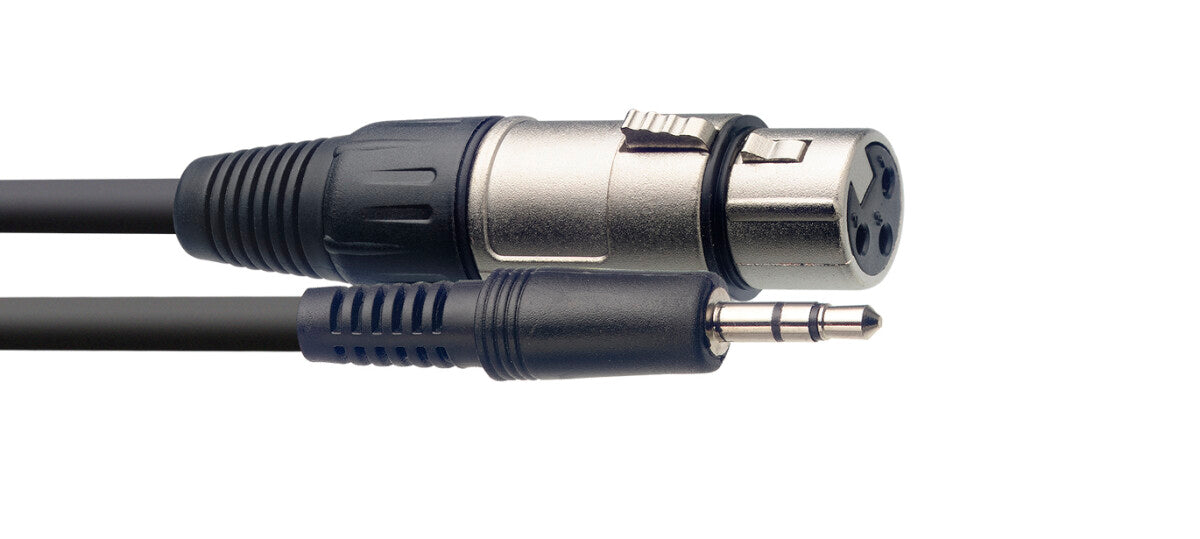Stagg SAC3MPSBXF audiokabel XLR/mini-jack (v/m), 3 m