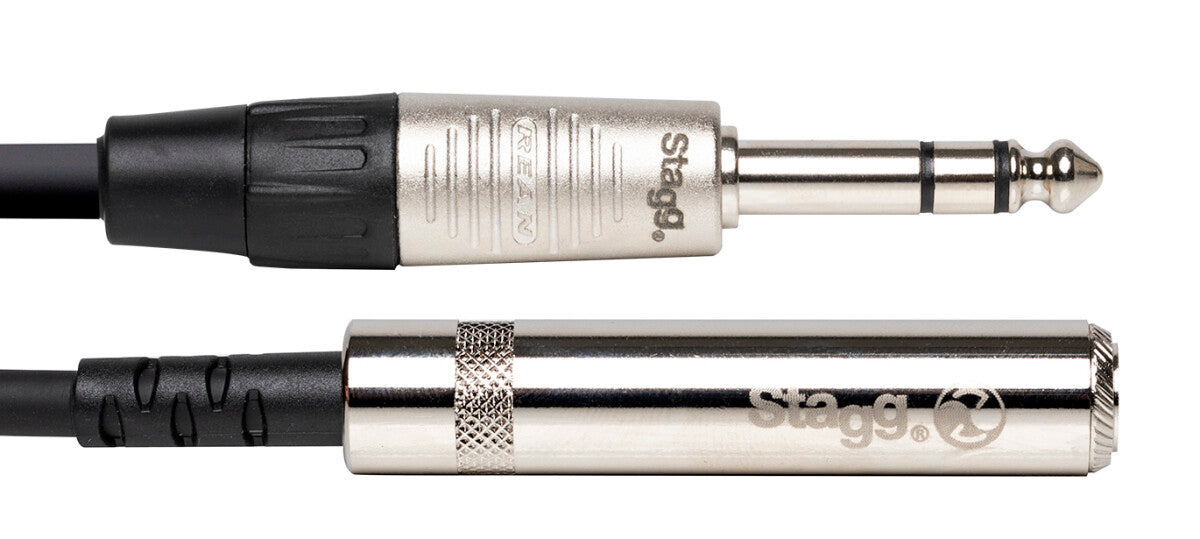 Stagg NAC3PSJSR n-Serie audiokabel, jack/jack (m/v), stereo, 3 m
