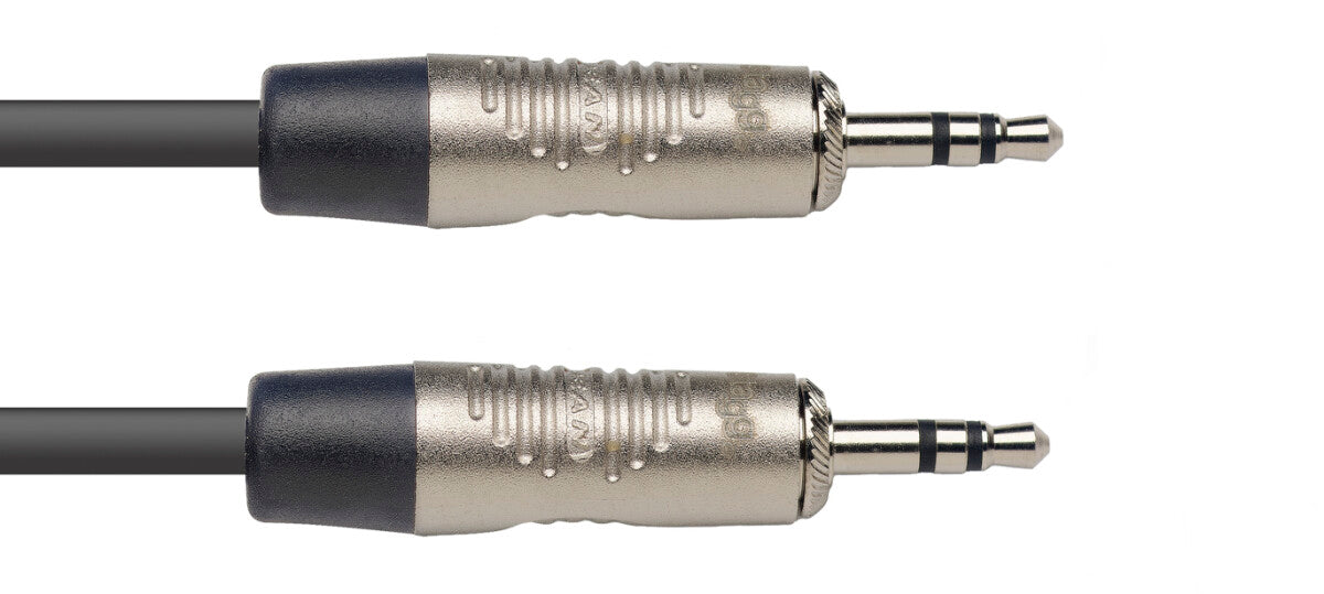 Stagg NAC2MPSR n-Serie audiokabel, mini-jack/mini-jack (m/m), stereo, 2 m