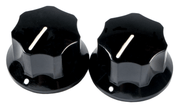 Fender 0019455049 Jaguar/Mustang Bass Regelknoppen Groot Zwart Set van 2