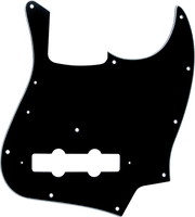 Fender 0055252049 '75 Jazz Bass Slagplaat Zwart 11-Gaats 3-Laags