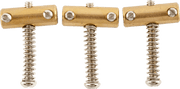 Fender 0058544049 American Vintage Telecaster Brugzadels met Schroefdraad Messing Set van 3