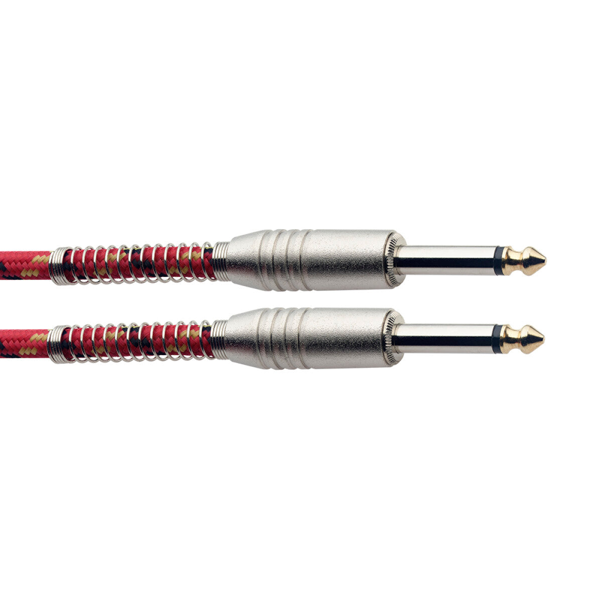 Stagg SGC6VT RD instrumentkabel jack/jack (m/m), 6 m, rood, vintage-style tweed, S-serie