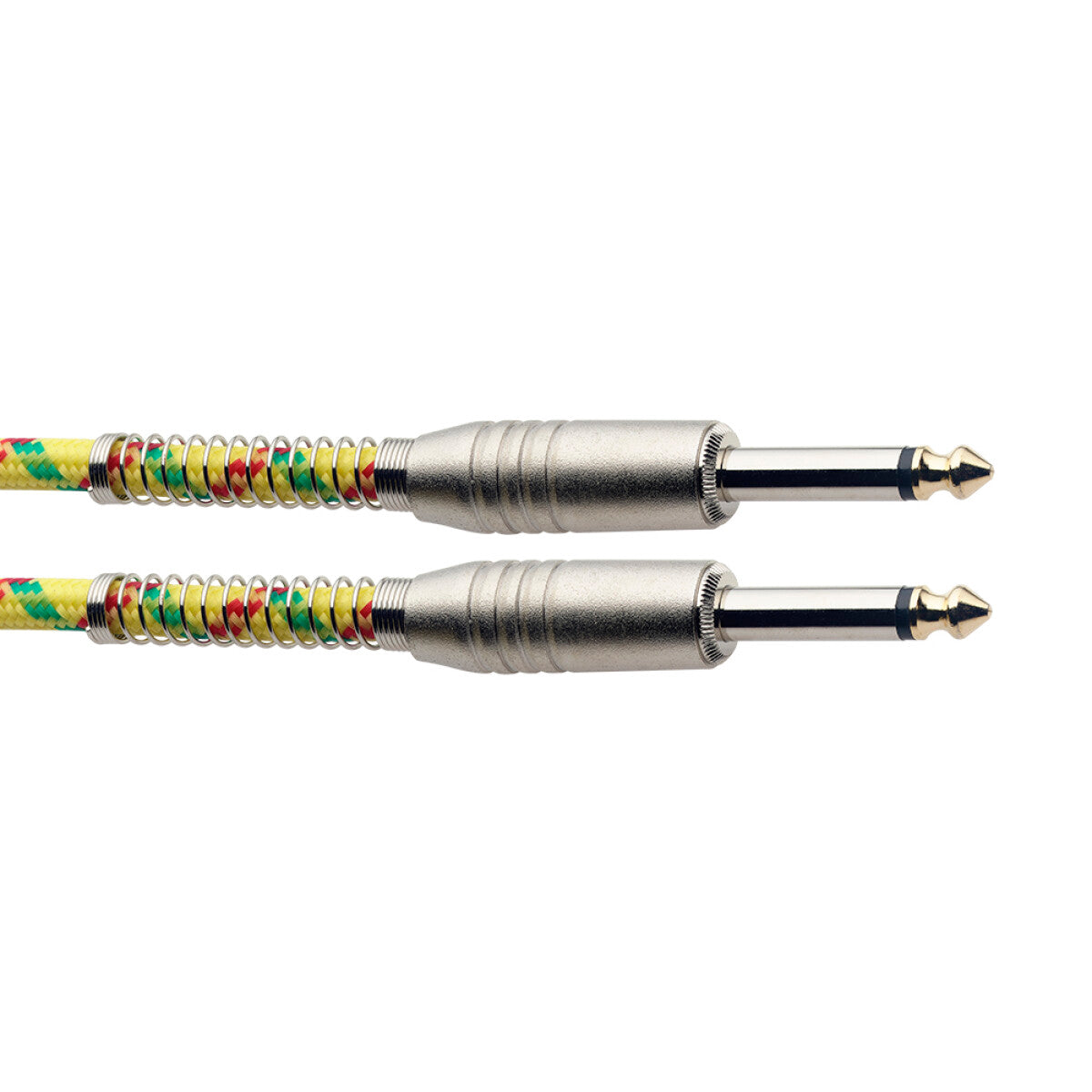 Stagg SGC6VT YL instrumentkabel jack/jack (m/m), 6 m, geel, vintage-style tweed, S-serie