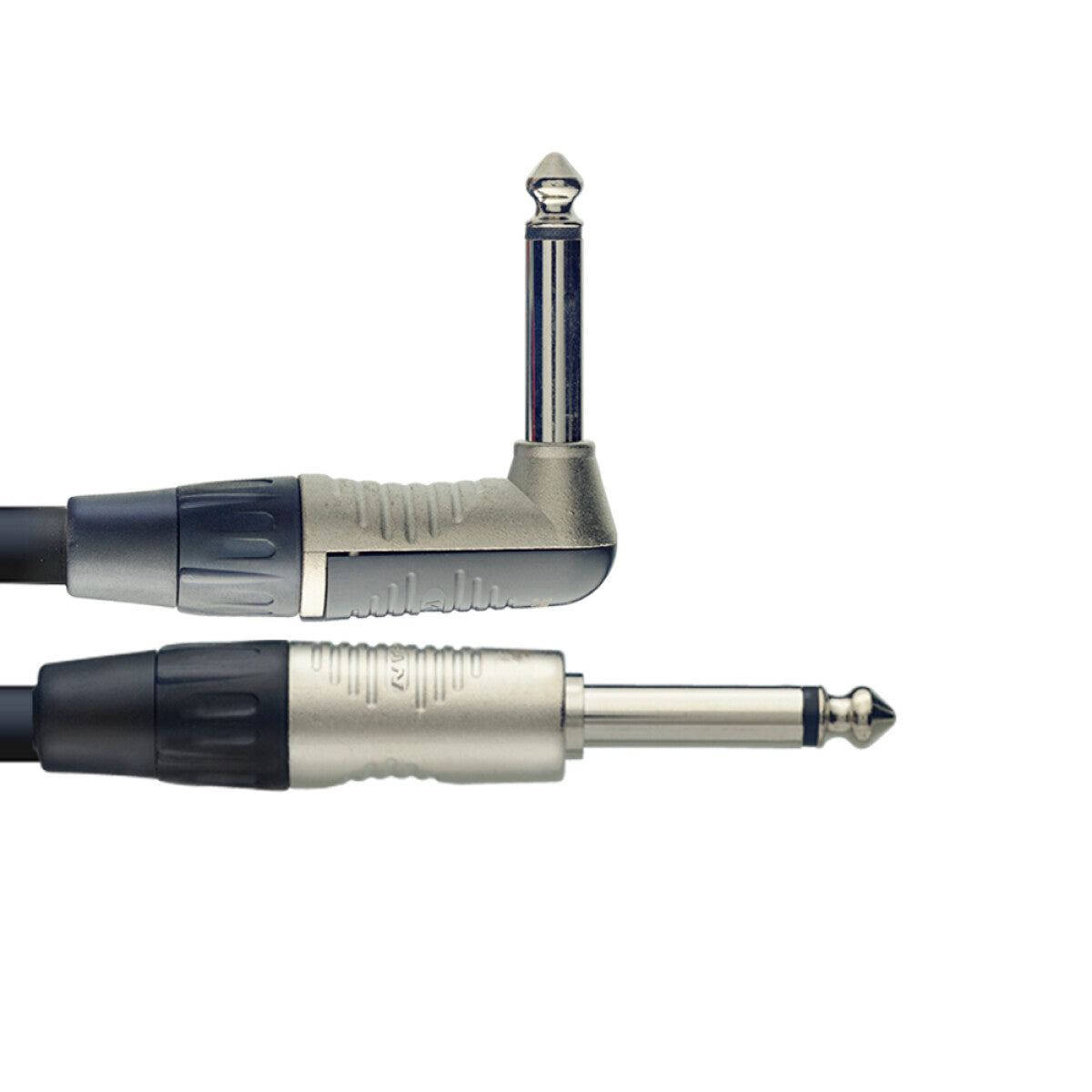 Stagg NGC3PLR instrumentkabel, jack/jack (m/m, recht/haaks), 3 m