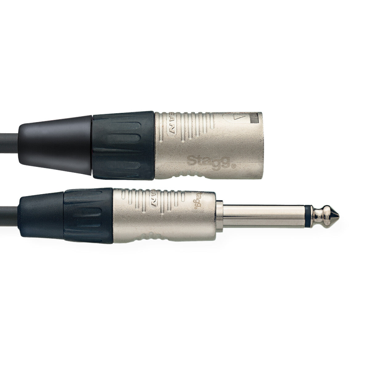 Stagg NAC3PXMR n-Serie audiokabel, jack/XLR (m/m), mono, 3 m